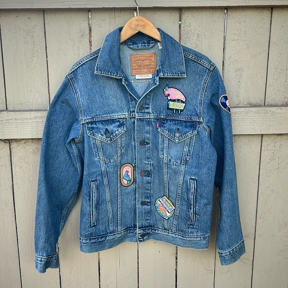 Levi's Corona Capital Music Festival Mexico 2022 Denim Relaxed Trucker Jacket S